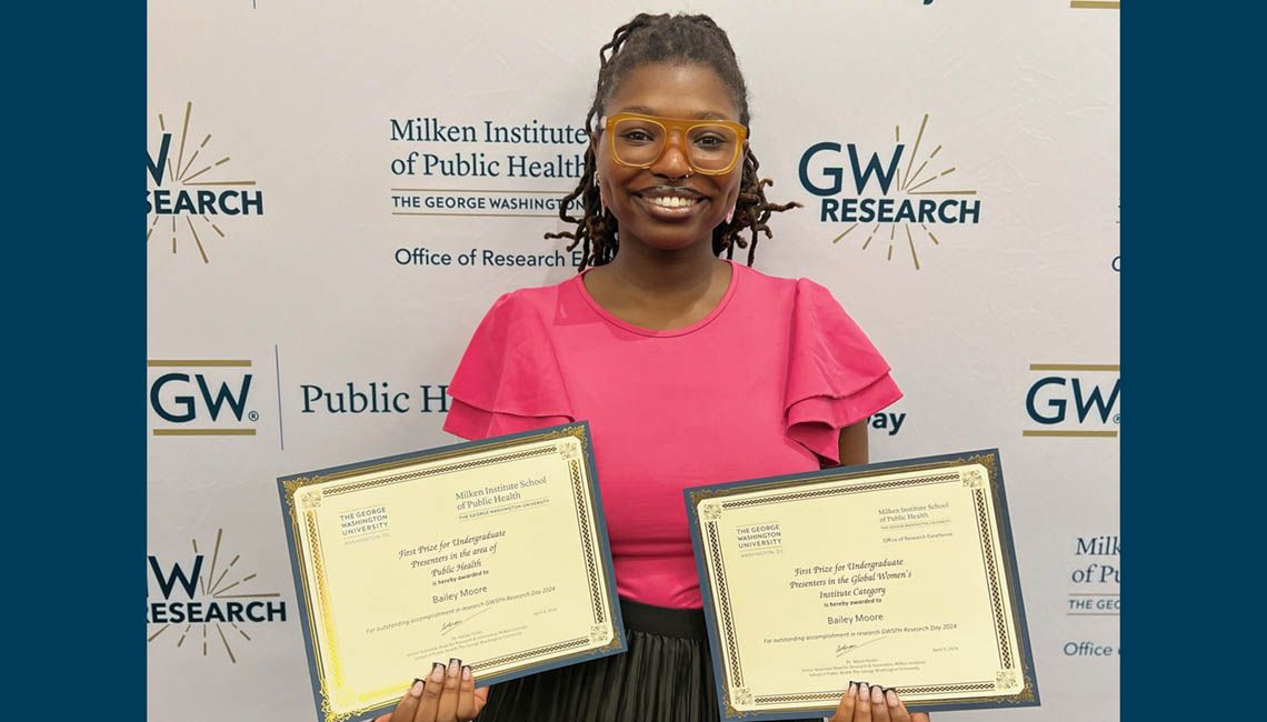 student with awards